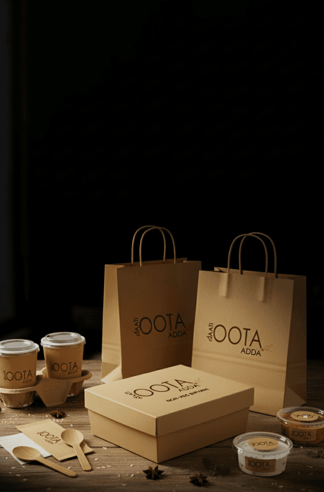Kraft Paper Products Mockup